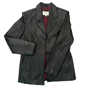 Women’s Vintage Fairweather 100% Genuine Leather Jacket Blazer